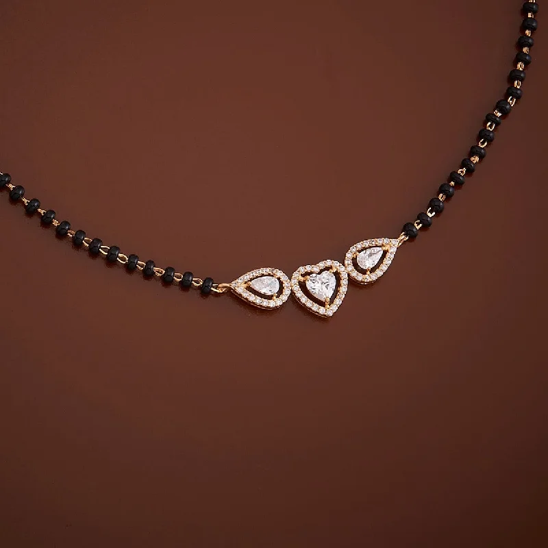 amethyst healing crystal necklace 92.5 Silver Mangalsutra 157409