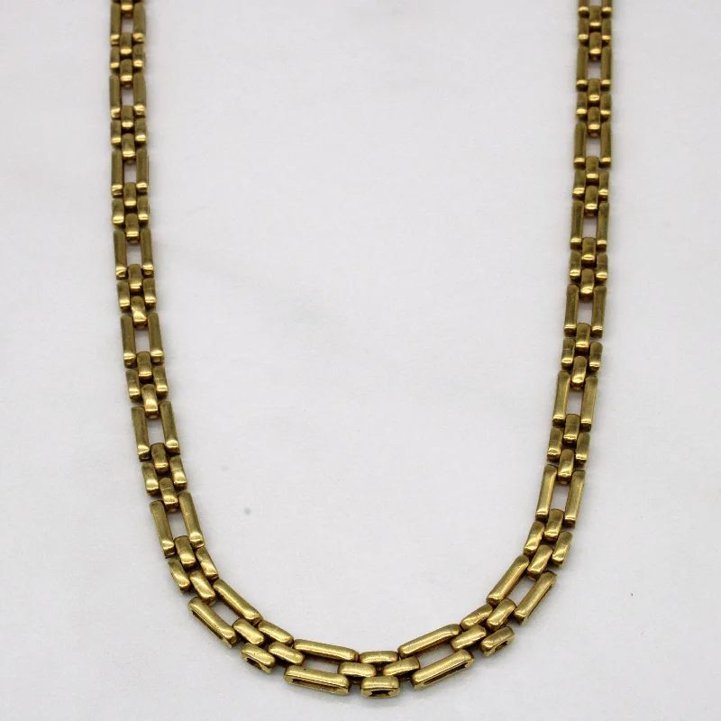 real zircon gemstone bracelet 9k Yellow Gold Necklace | 16" |