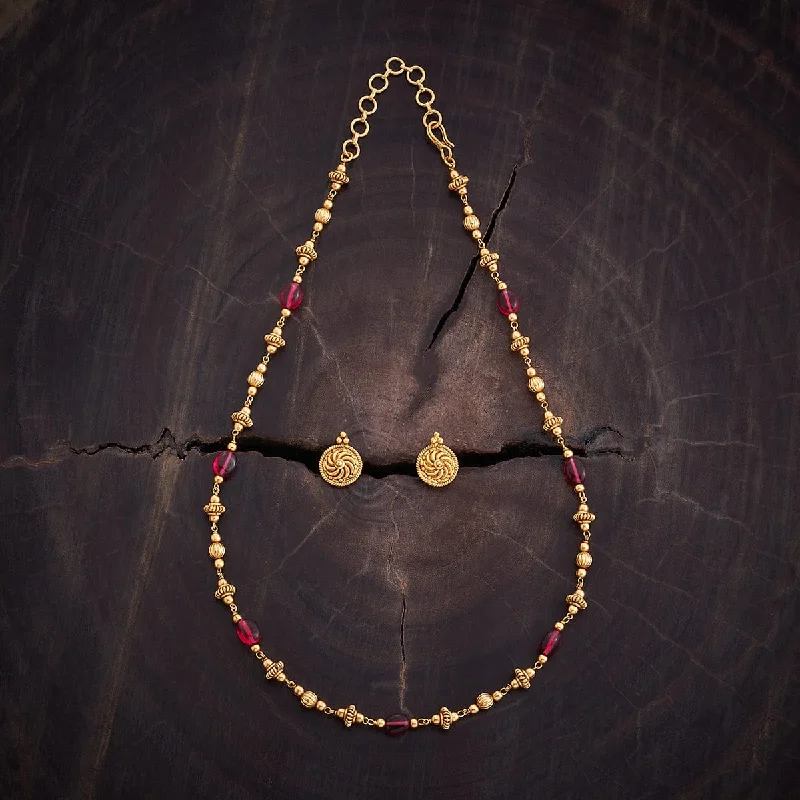 dainty gold chain earrings Antique Mala 134223
