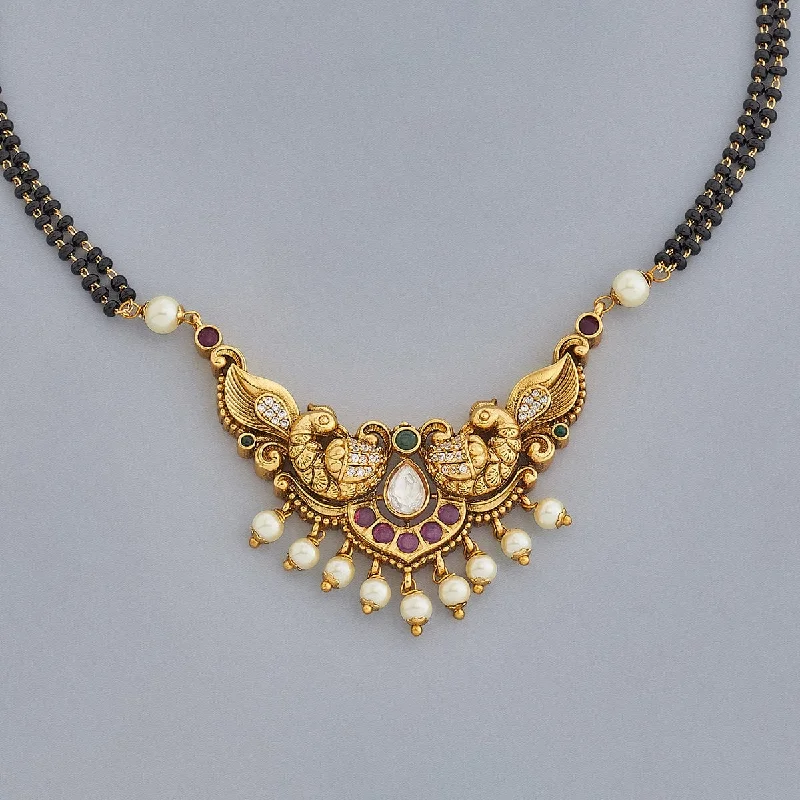 minimalist clover charm bracelet Antique Mangalsutra 167528
