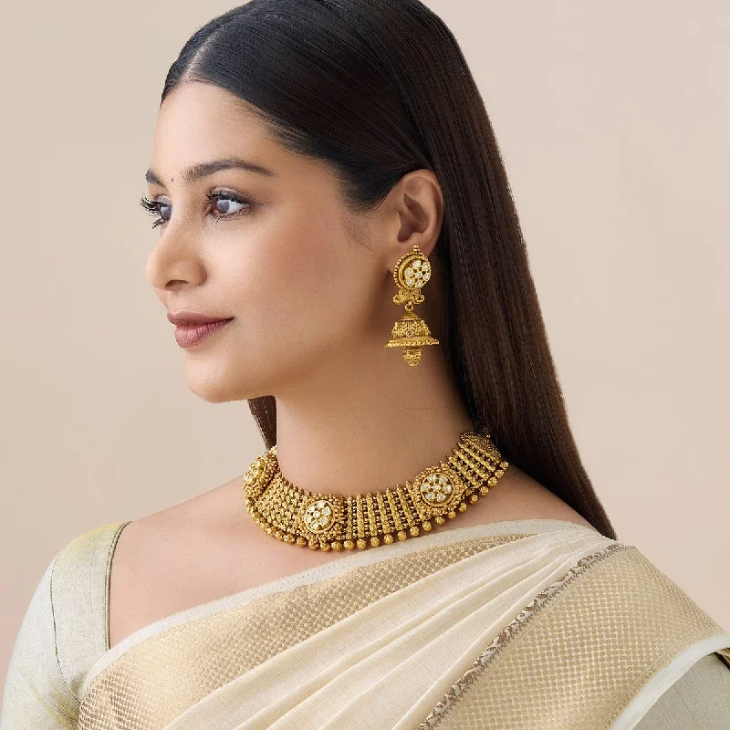 simple gold hoop earrings Antique Necklace 150323