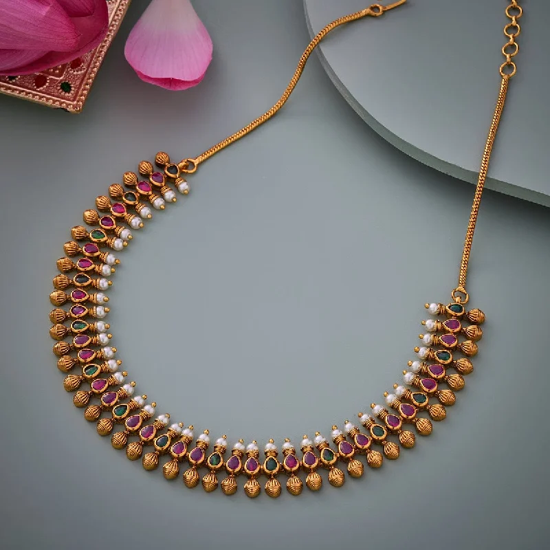 handmade ceramic bead bracelet Antique Necklace 161408