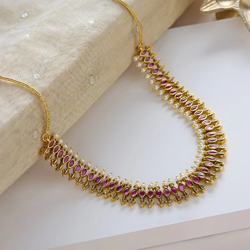 infinity loop ring rose gold Antique Necklace 161410
