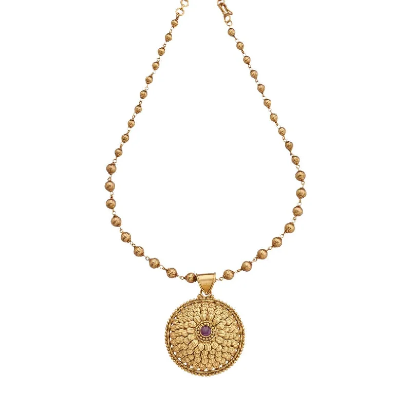gold choker necklace simple Antique Necklace 166010