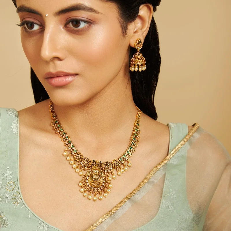 chunky gold chain necklace Antique Necklace 172624