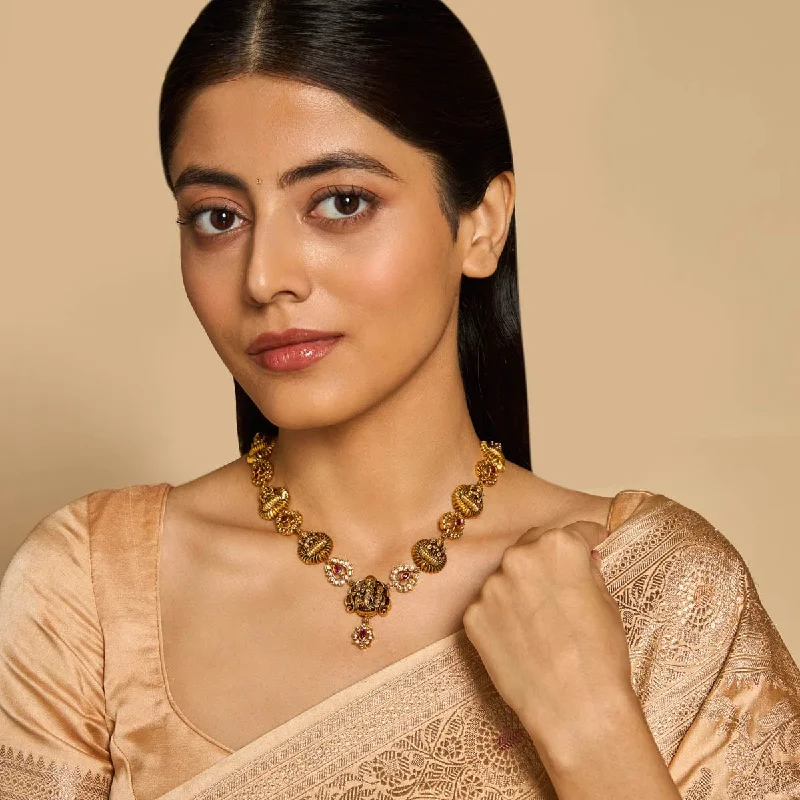 dainty gold chain earrings Antique Necklace 173570
