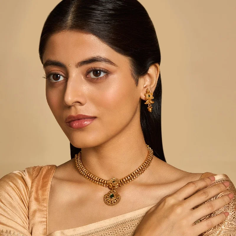 solid gold disc charm bracelet Antique Necklace 173893