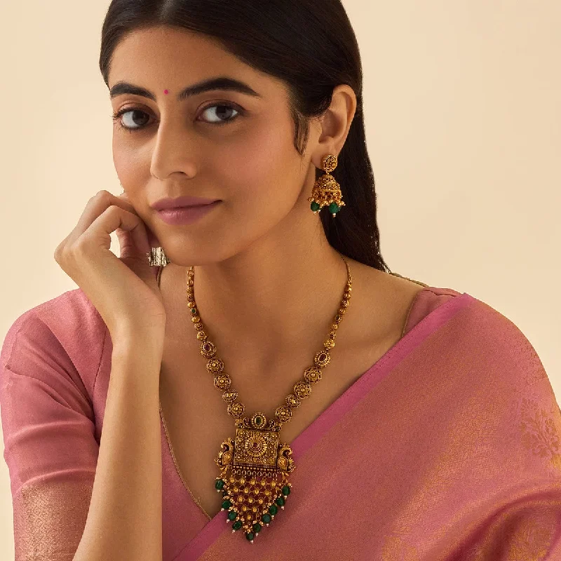 simple gold hoop earrings Antique Necklace 177693
