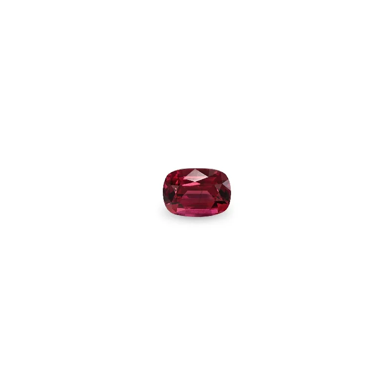 emerald-cut engagement ring halo BESPOKE 2.22CT RASPBERRY TOURMALINE