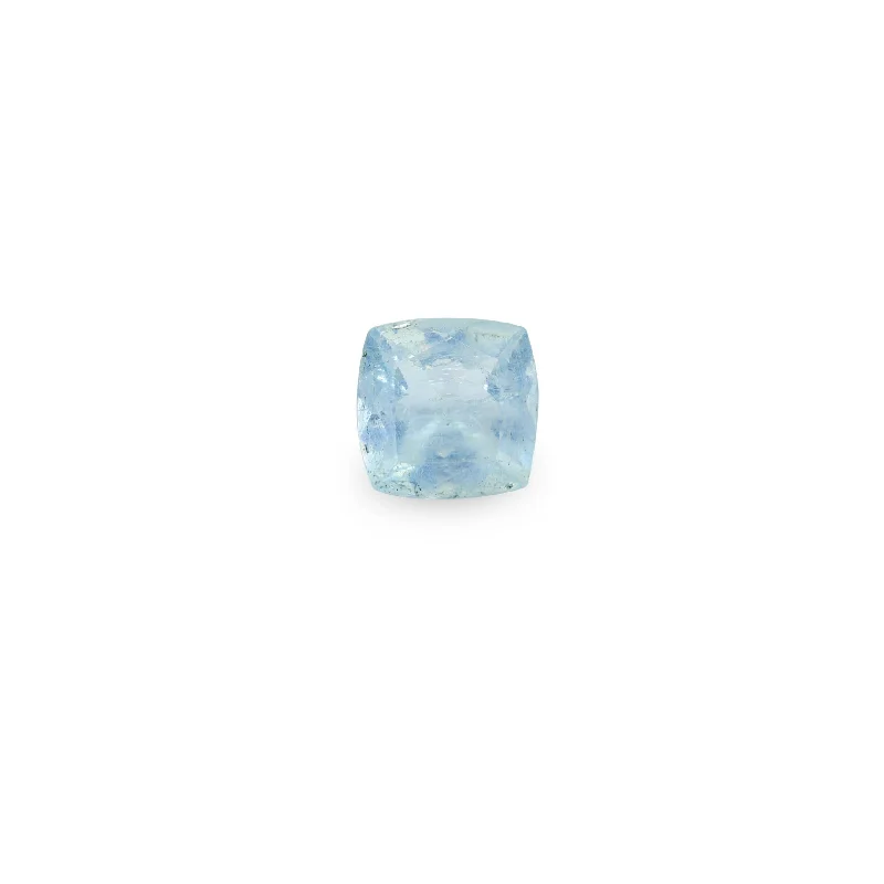 bold gothic skull necklace BESPOKE 3.05CT AQUAMARINE
