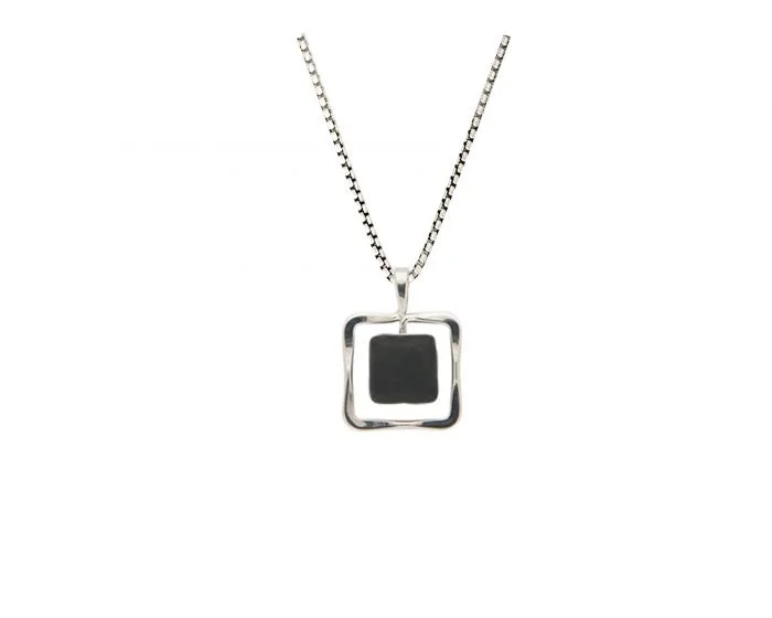 tiny diamond cross necklace Black Onyx Pendant