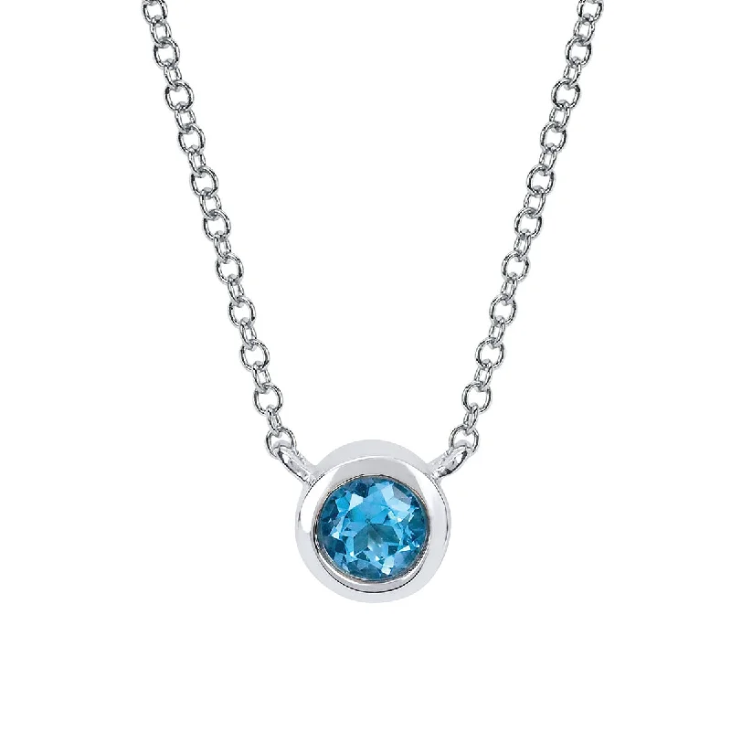 natural garnet gemstone ring Blue Topaz Bezel Set Pendant