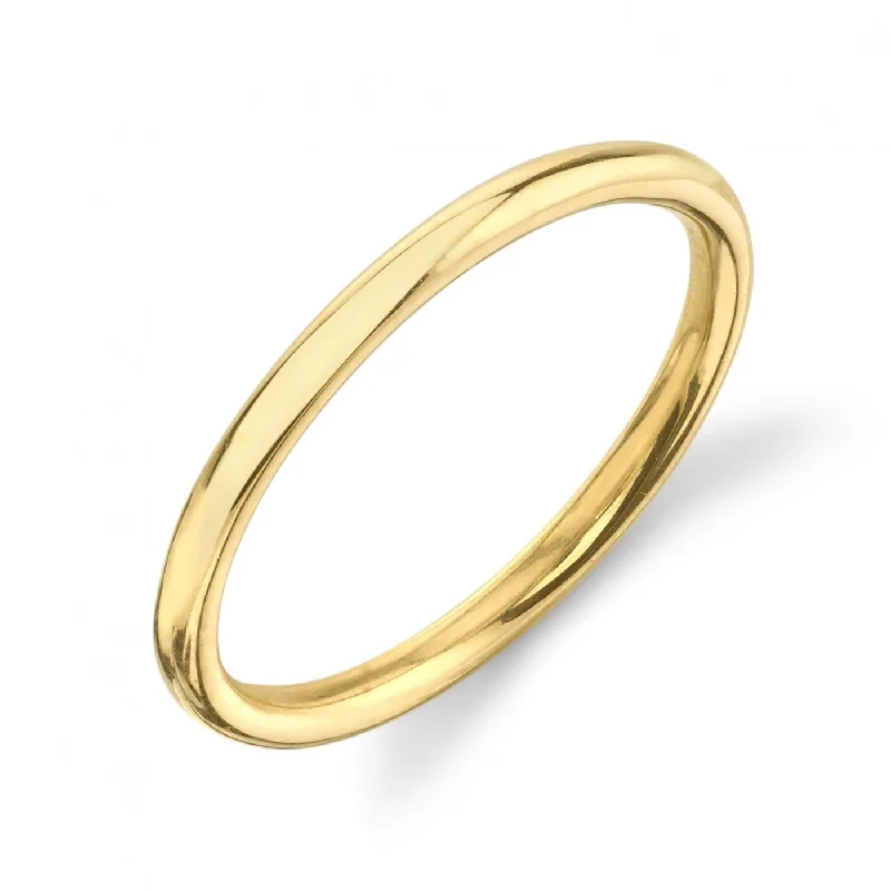 minimalist silver stacking bangles CLASSIC ROUND BAND