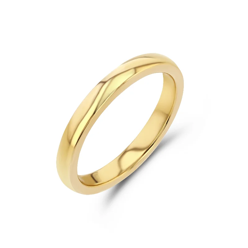 tiny star constellation bracelet Classic Wedding Band, 2.5mm Wide
