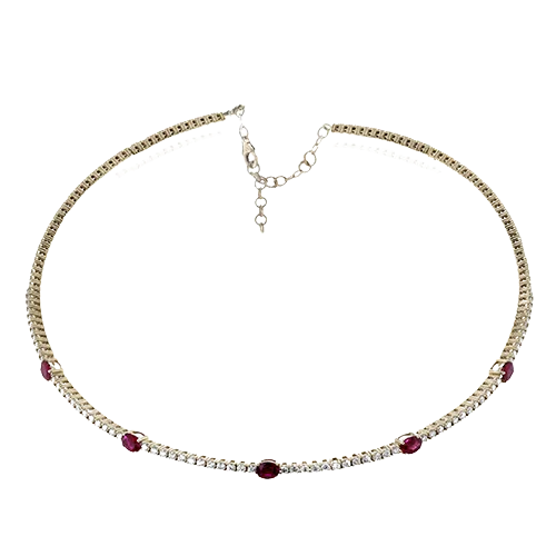 classic wedding set with diamonds Color Pendant in 14k Gold with Diamonds