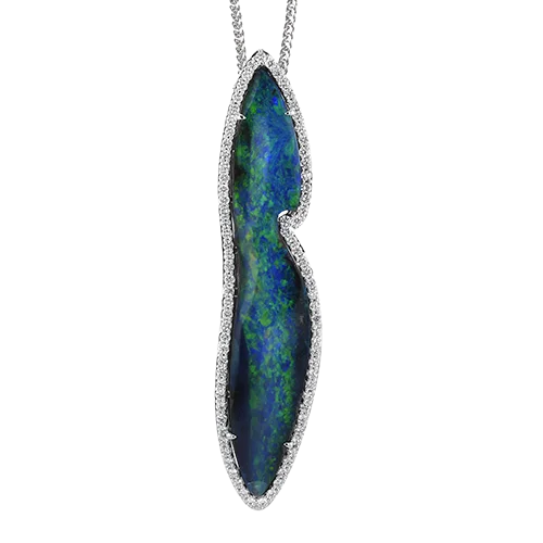 birthstone stacking rings set Color Pendant in 18k Gold with Diamonds