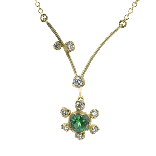 celestial moonstone ring gold Color Pendant in 18k Gold with Diamonds
