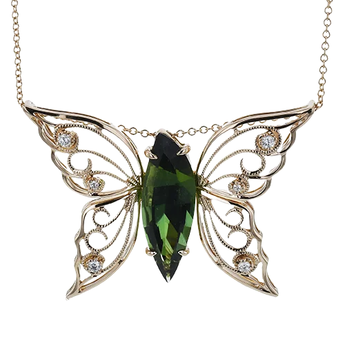custom name necklace gold Color Pendant in 18k Gold with Diamonds