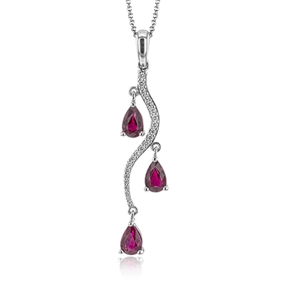 modern geometric silver ring Color Pendant in 18k Gold with Diamonds