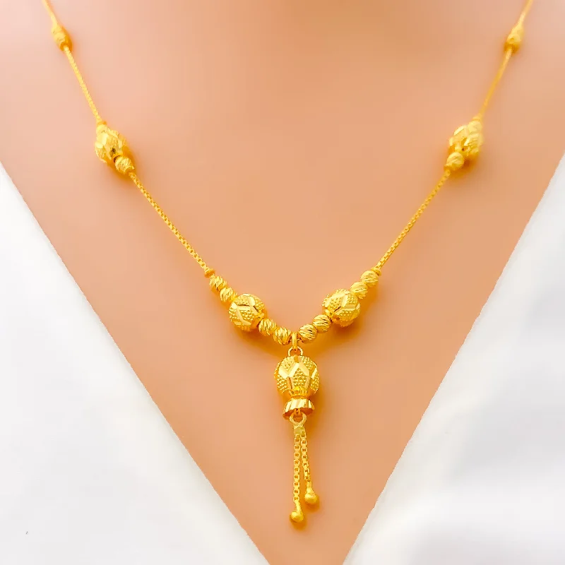 Decorative Posh 22k Gold Necklace