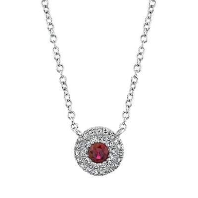 dainty gold anchor bracelet Diamond and Ruby Necklace