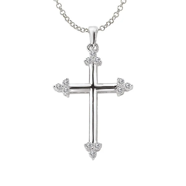 small diamond cross pendant Diamond Cross Fashion Necklace