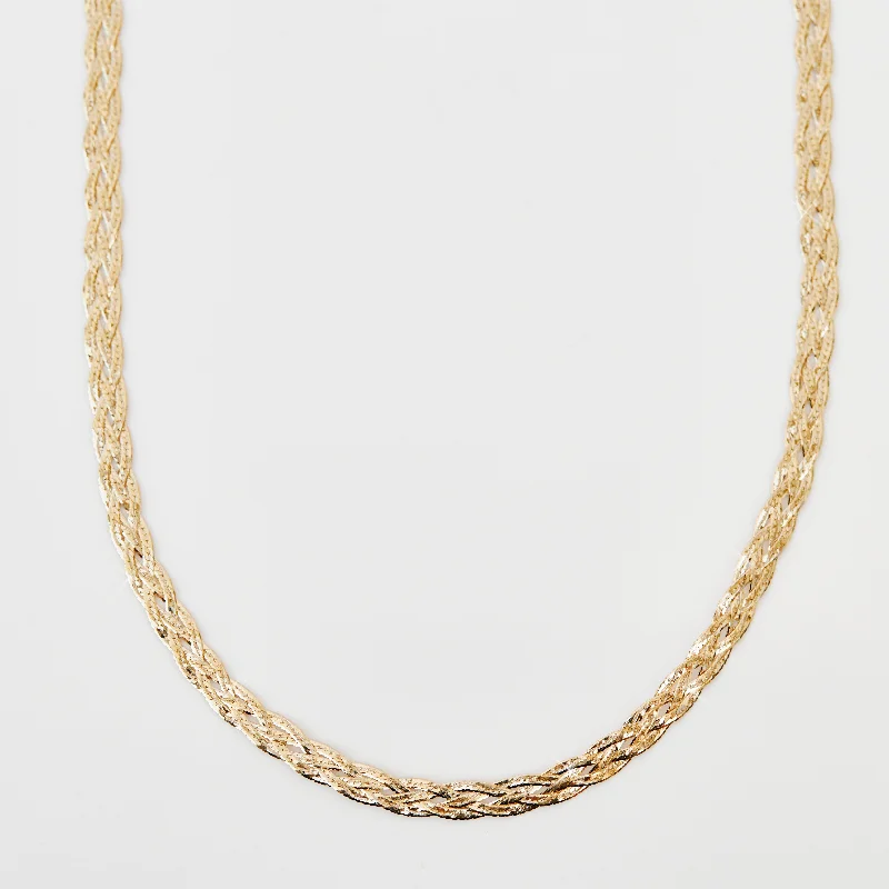 adjustable moon phase bracelet Diamond Cut Braid Chain Necklace