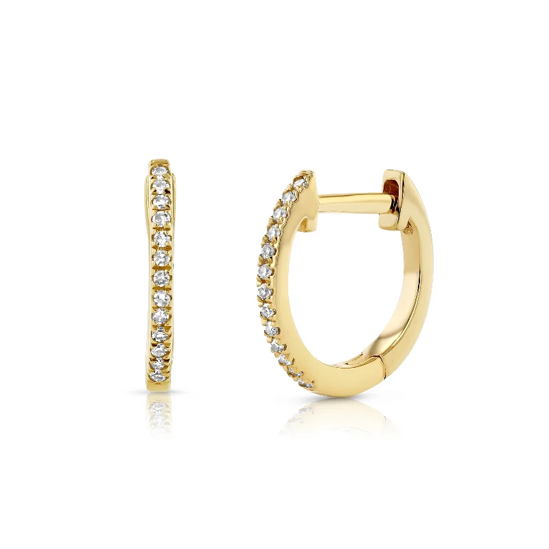 customized infinity bracelet Diamond Pavé Hoops Small