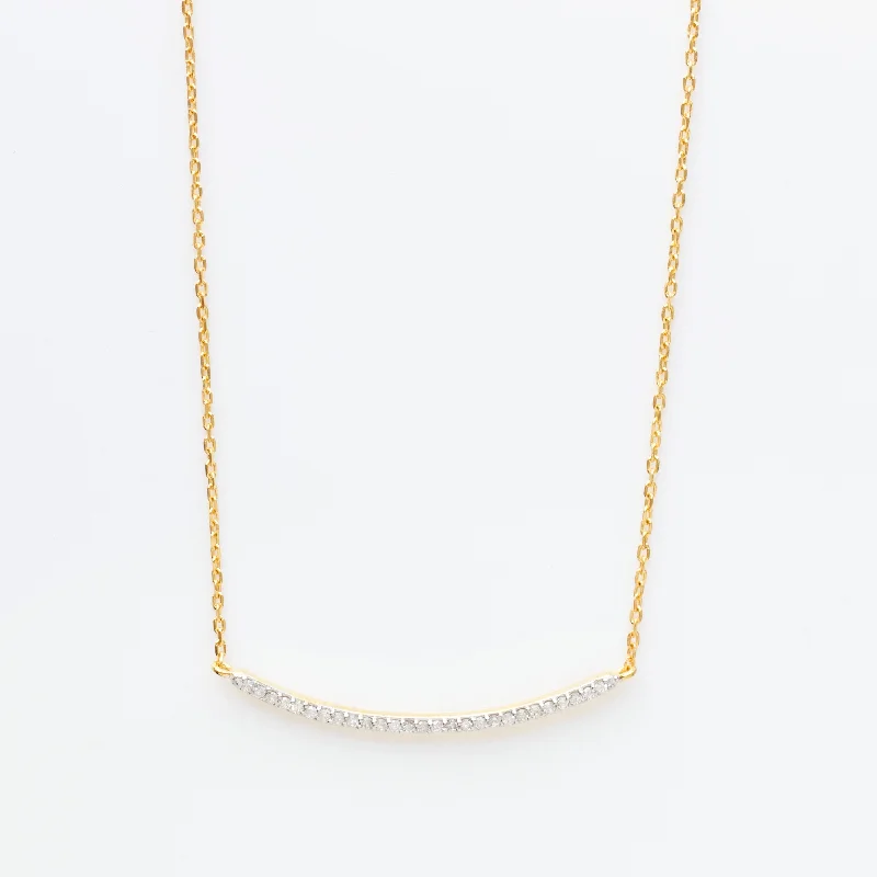 adjustable toe ring silver Diamond Pave Bar Necklace