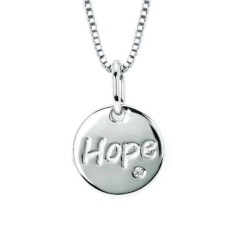handcrafted gold stud earrings Diva Diamonds® Hope Disc Pendant
