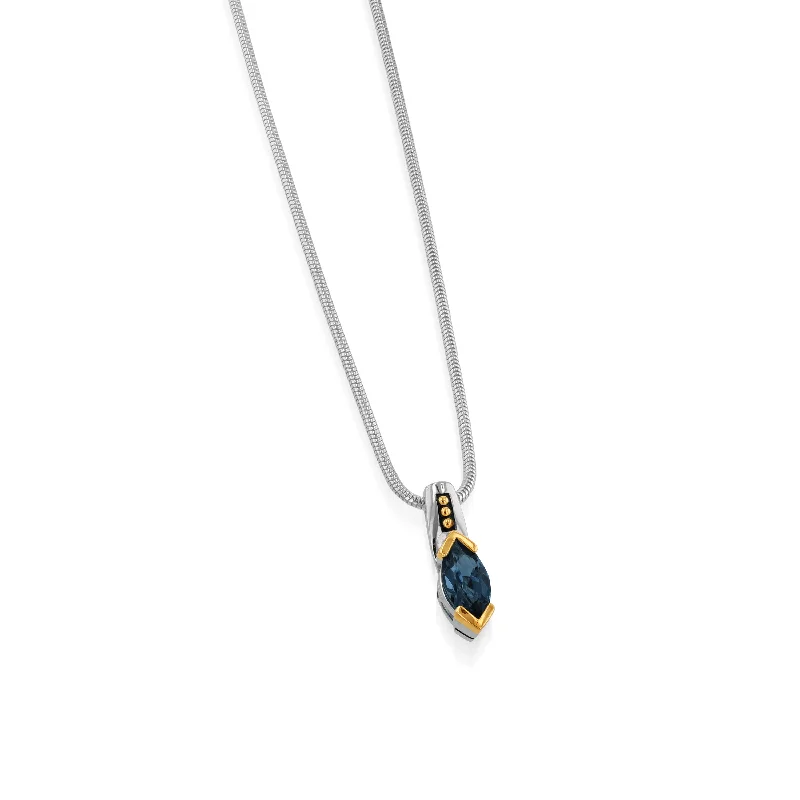 vintage-style garnet ring Elixir Small Gemstone Pendant Necklace