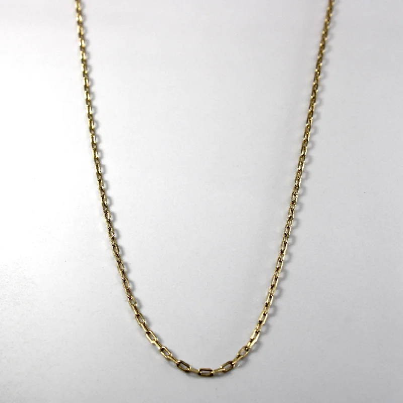 gold opal ring Elongated Cable Link Chain | 20"|
