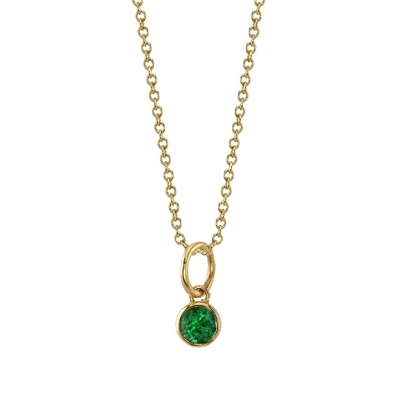 rose gold infinity bracelet EMERALD BIRTHSTONE CHARM