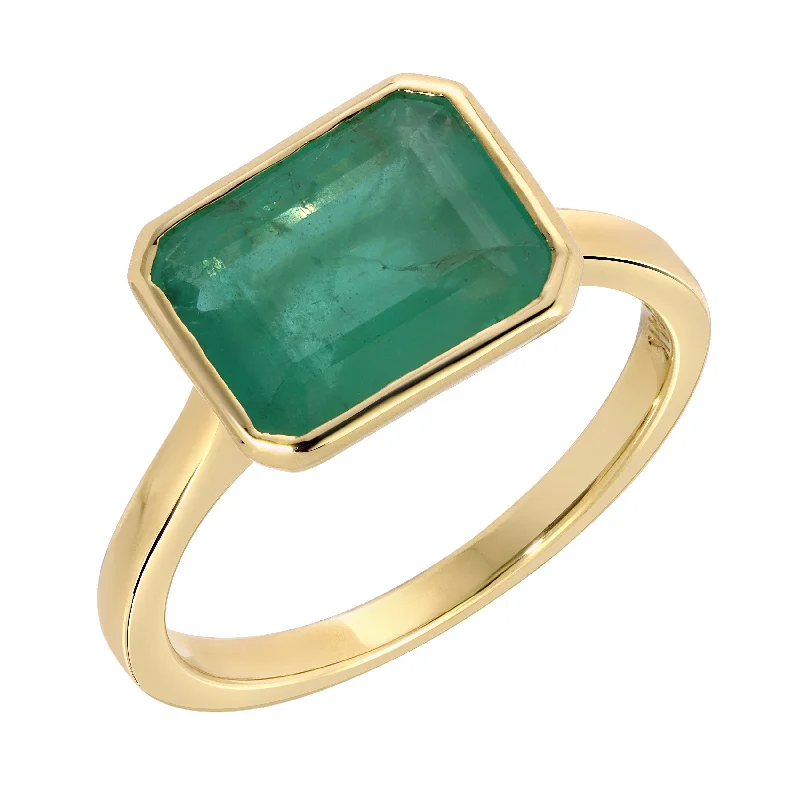 braided gold chain bracelet EMERALD SOLITAIRE RING