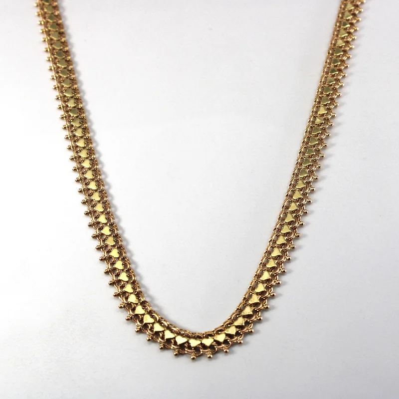 opal and gold earrings Fancy link Yellow Gold Chain | 18"|