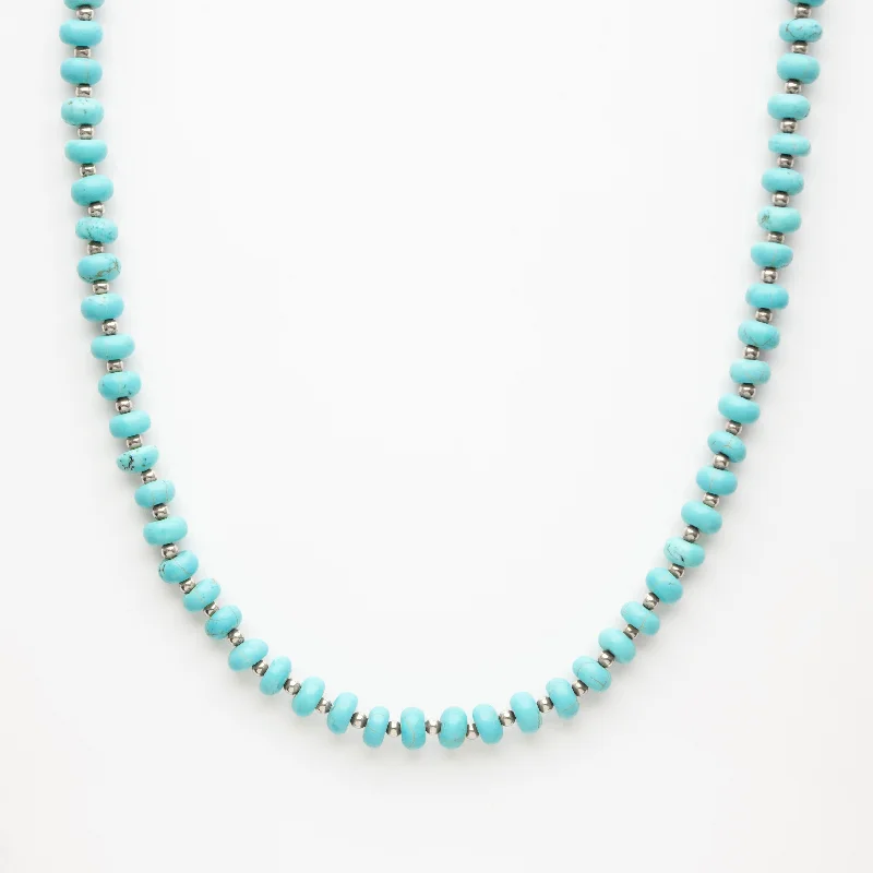 round cut diamond engagement ring Firoza Jade Beaded Necklace
