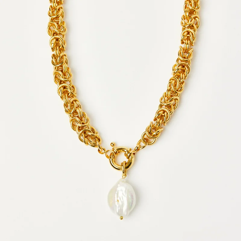 ruby and diamond engagement ring Santorini Baroque Pearl Chunky Chain Necklace