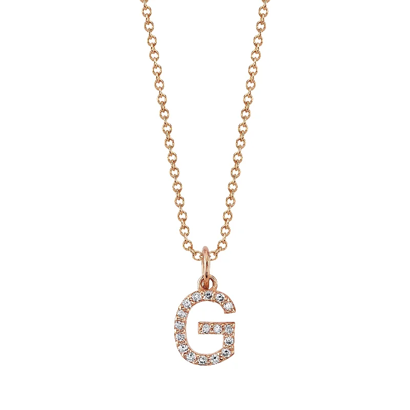 real citrine gemstone pendant G Initial Birthstone Charm Necklace