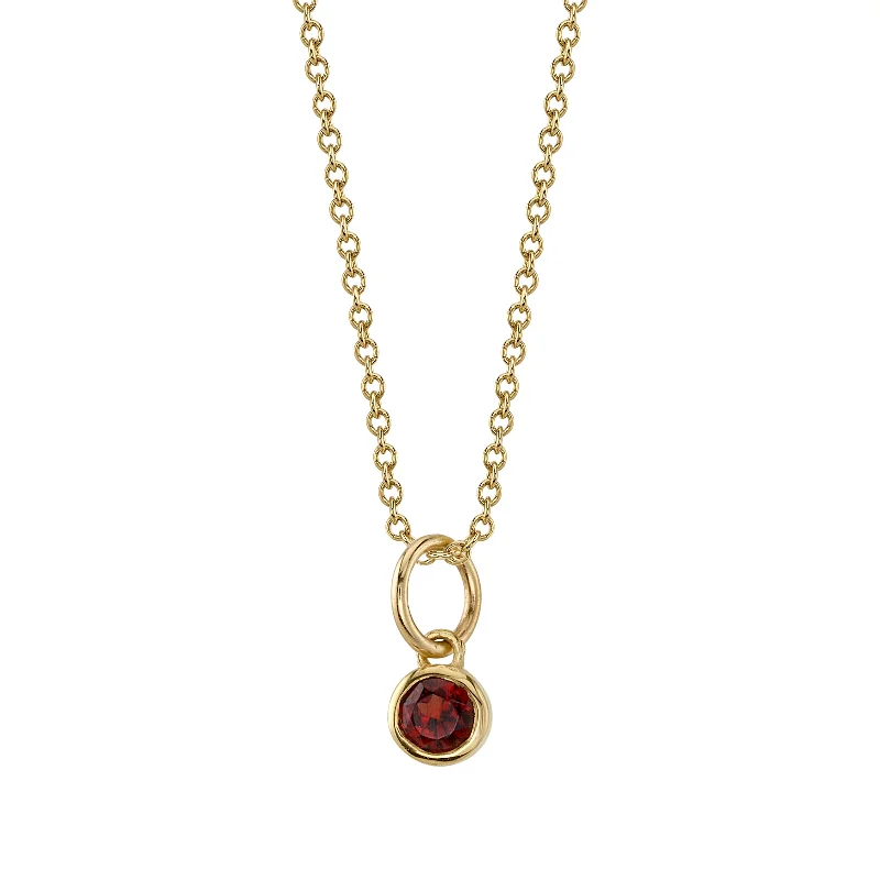 unique emerald green ring GARNET BIRTHSTONE CHARM