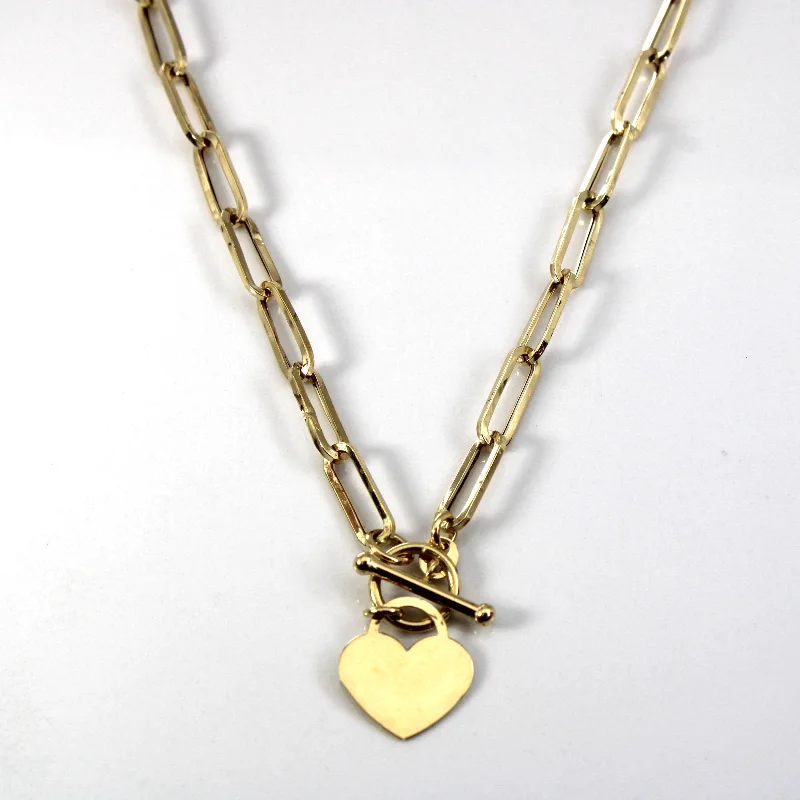 sterling silver infinity bracelet 18k Heart Charm Elongated Rolo Chain | 16"|