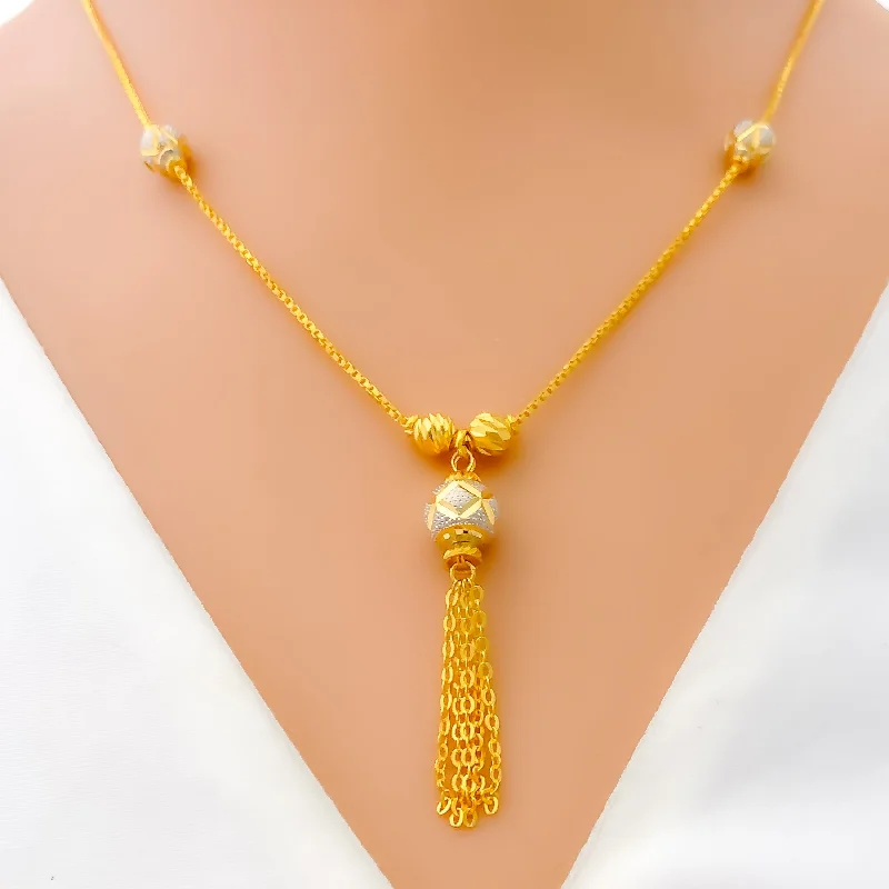 Impressive Sleek 22k Gold Necklace