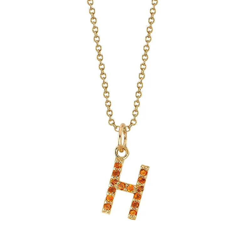 titanium spinner ring anxiety relief H Initial Birthstone Charm Necklace