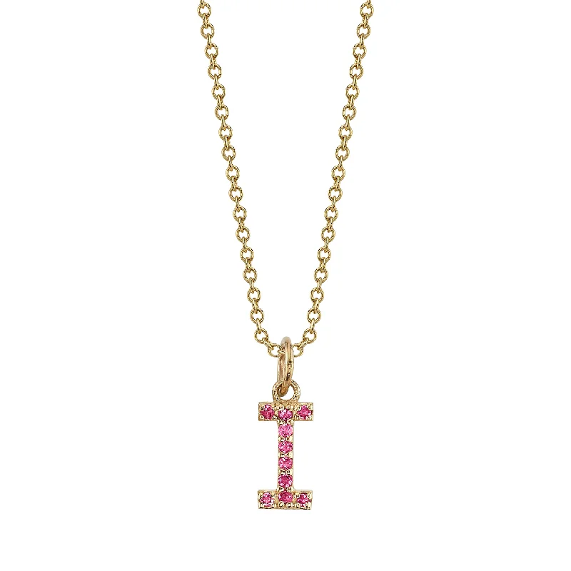 classic tennis bracelet white gold I Initial Birthstone Charm Necklace