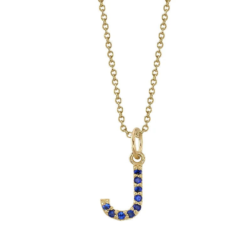 unique diamond eternity band J Initial Birthstone Charm Necklace