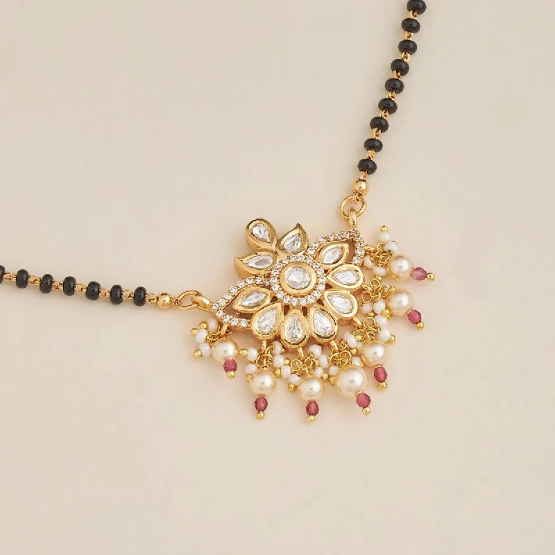 chunky statement cuff bracelet Kundan Mangalsutra 161576