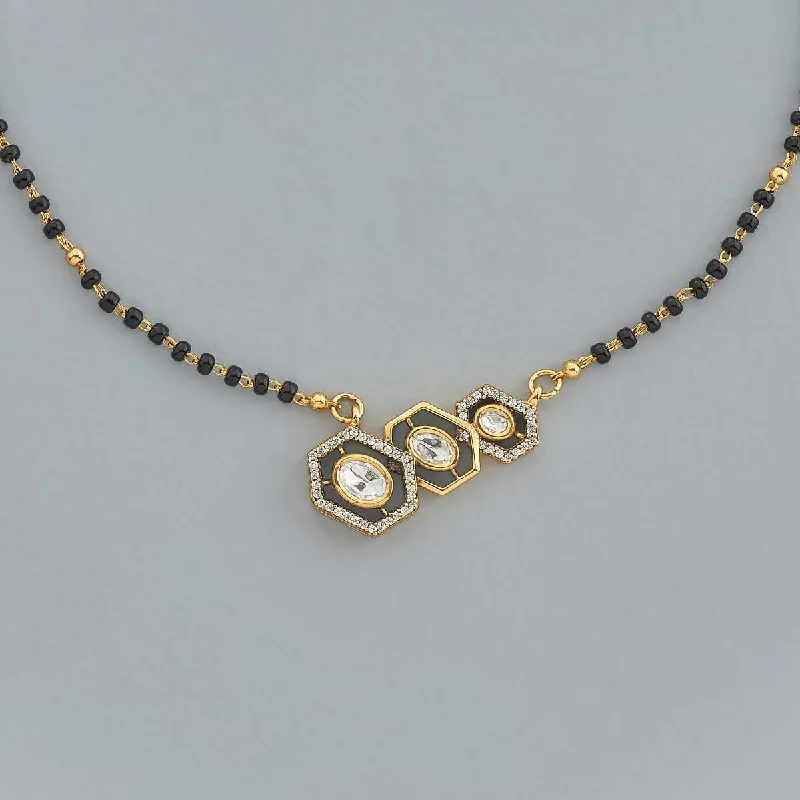 real zircon gemstone bracelet Kundan Mangalsutra 170795