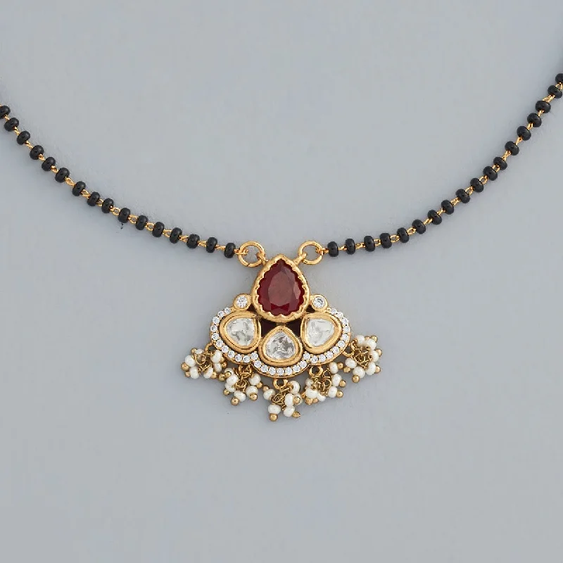 celestial moonstone ring gold Kundan Mangalsutra 173018