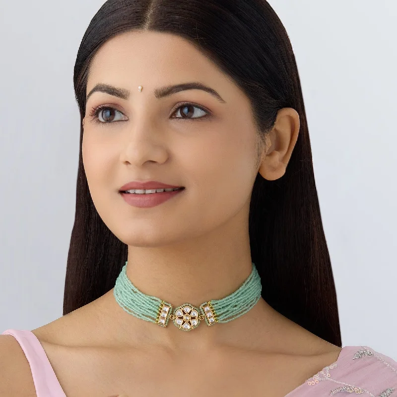 classic pearl strand necklace Kundan Necklace 161525