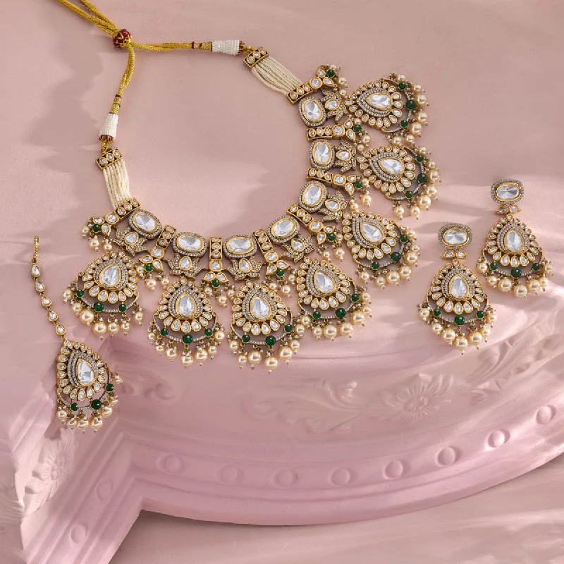 adjustable minimalist wave bracelet Kundan Necklace 165876