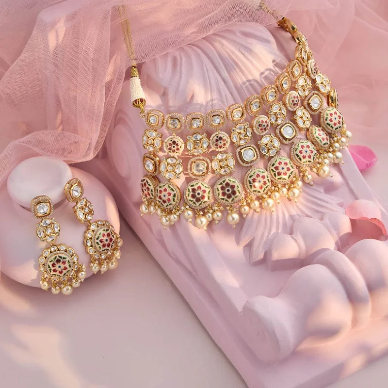 real diamond eternity band Kundan Necklace 165879